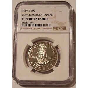 1989 S Congress Bicentennial Commemorative Half Dollar Proof PF70 UC NGC